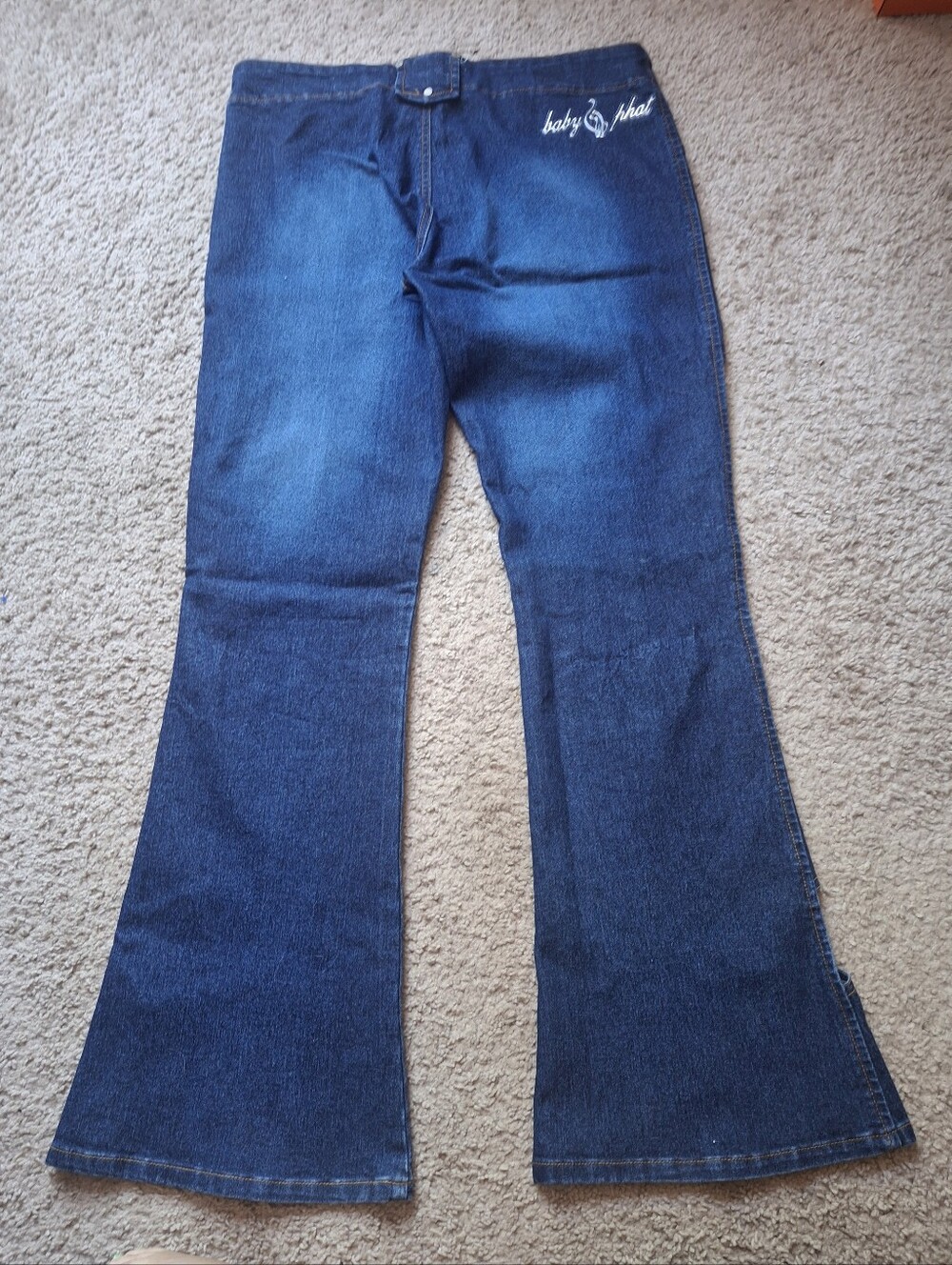 Y2k Vintage Baby Phat Cut Out Flare Jeans - Picture 4 of 5